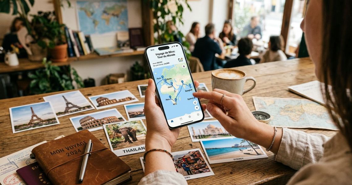 Partager son itinéraire de voyage avec ses proches
